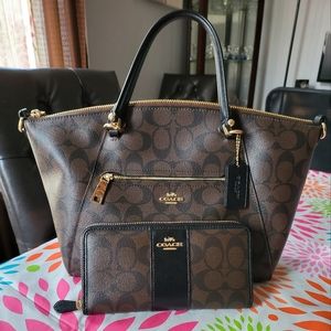 Coach Logo Bag and matching wallet